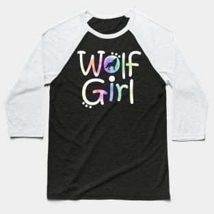 wolf girl Baseball T-Shirt